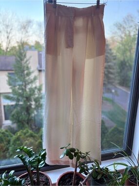 Francesca's Ivory High-Rise Wide-Leg Pants